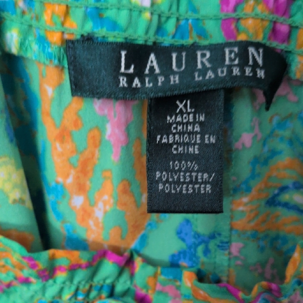 Lauren Ralph Lauren Paisley Wide-Leg Pants - Picture 2 of 8
